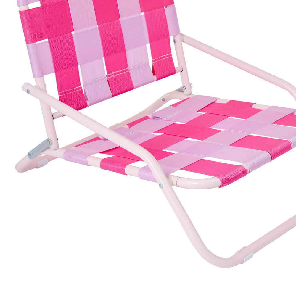 Adairs Kids Pinks Strap Woven Beach Chair Adairs