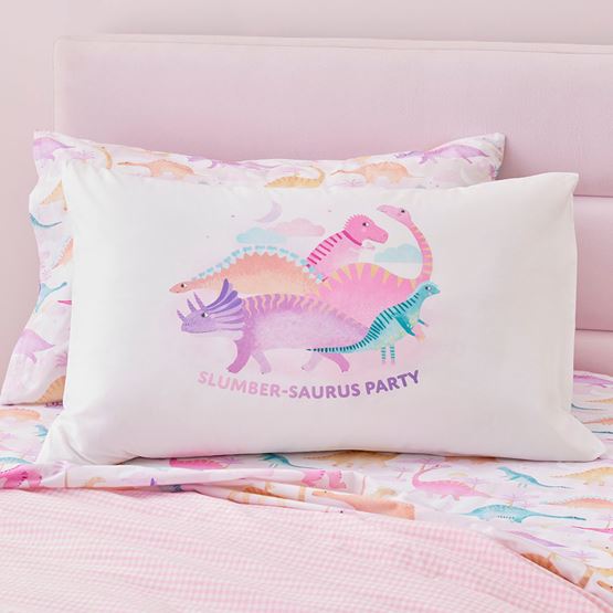 Slumber-saurus Kids Text Pillowcase