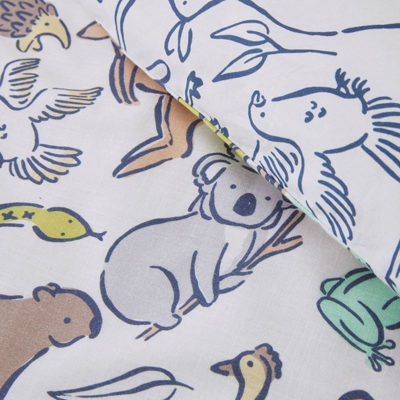 Animals Of Oz Natural Quilt Cover Set