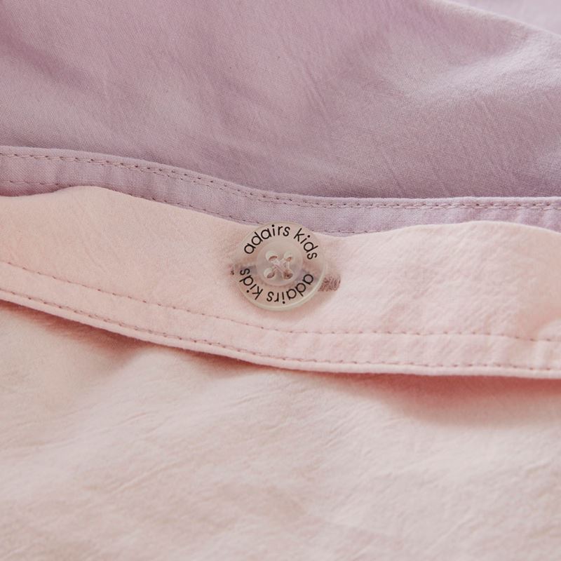 Stonewashed Cotton Pink Lavender Quilt Cover Set