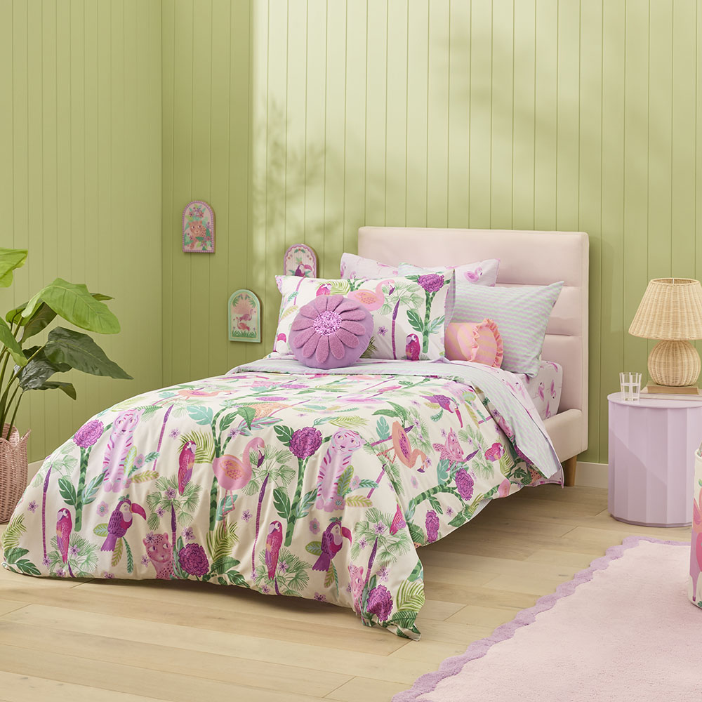 Adairs Kids Tropical Jungle White Quilt Cover Set Adairs adairs-kids-tropical-jungle-white-quilt-cover-set-adairs