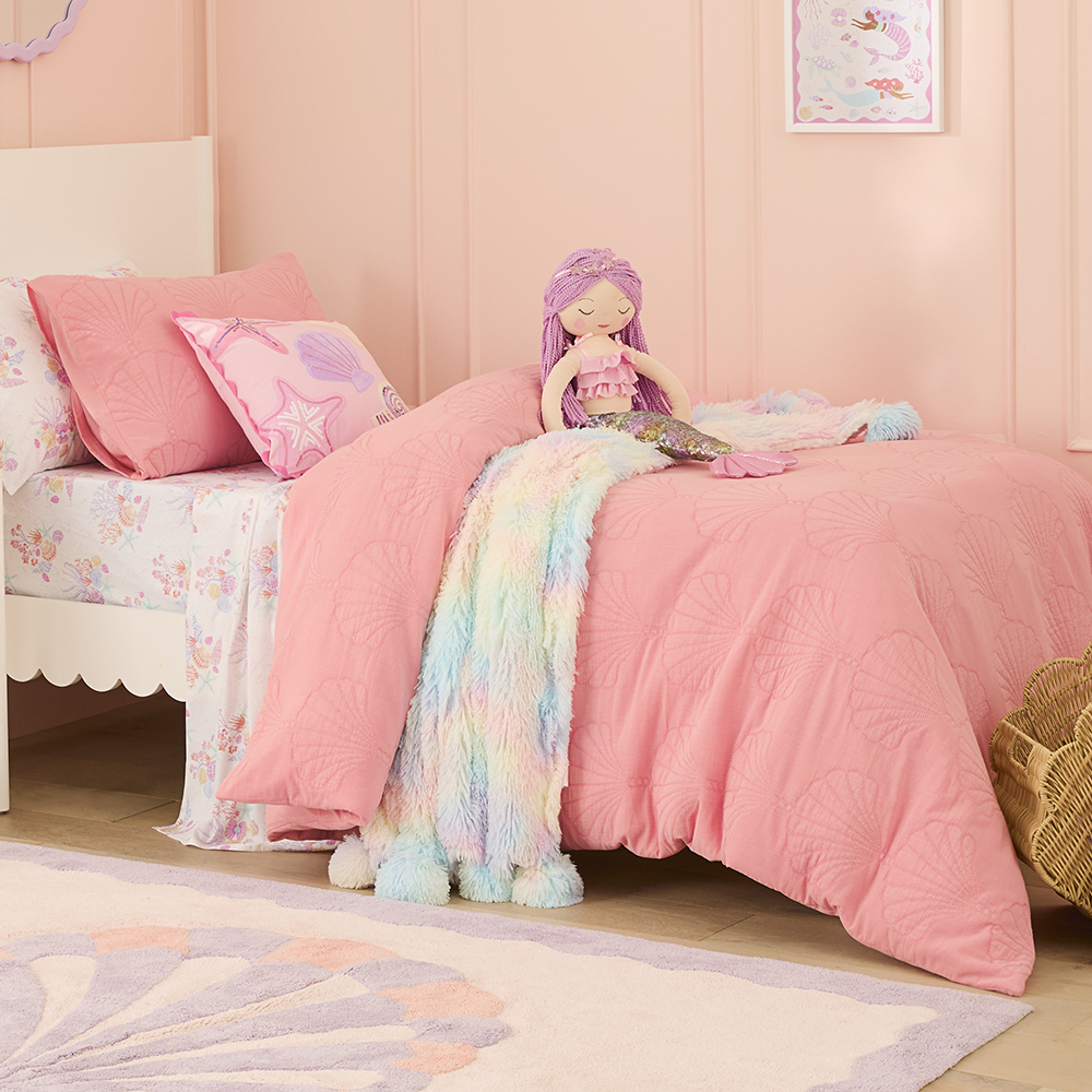 Coral kids bedding sales