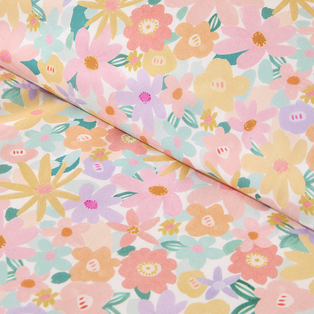 Adairs Kids - Floral Multi Ric Rac Quilt Cover Set | Adairs