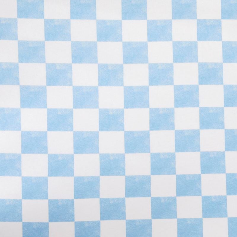 Gigi Grid Jersey Powder Blue Fitted Sheet Pack of 2