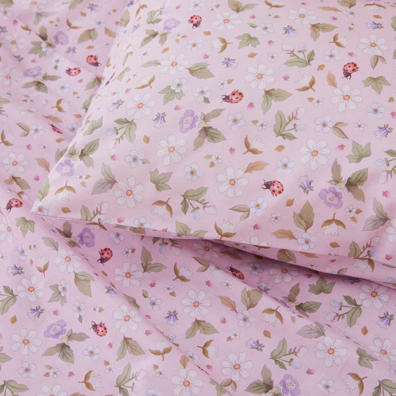 Fleur Harris Springtime Floral Pink Cot Sheet Set