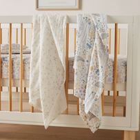 Pure Nature White Cotton Muslin Baby Swaddles 2pk
