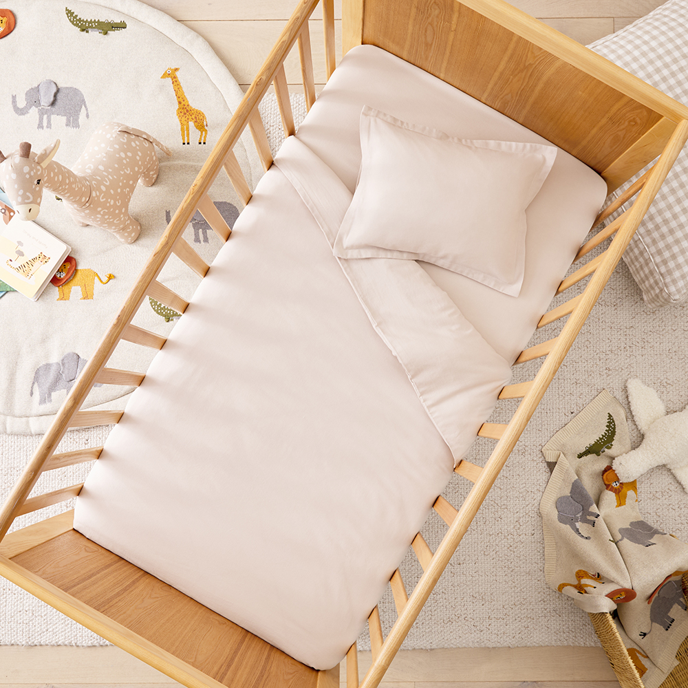 Linen cot quilt cover sales
