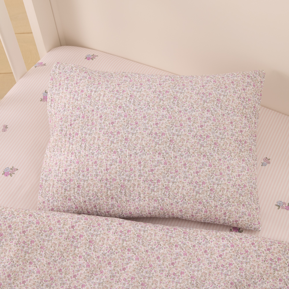 Pink Cot Quilt Cover Set Adairs Kids Heirloom Gracie Floral Multi