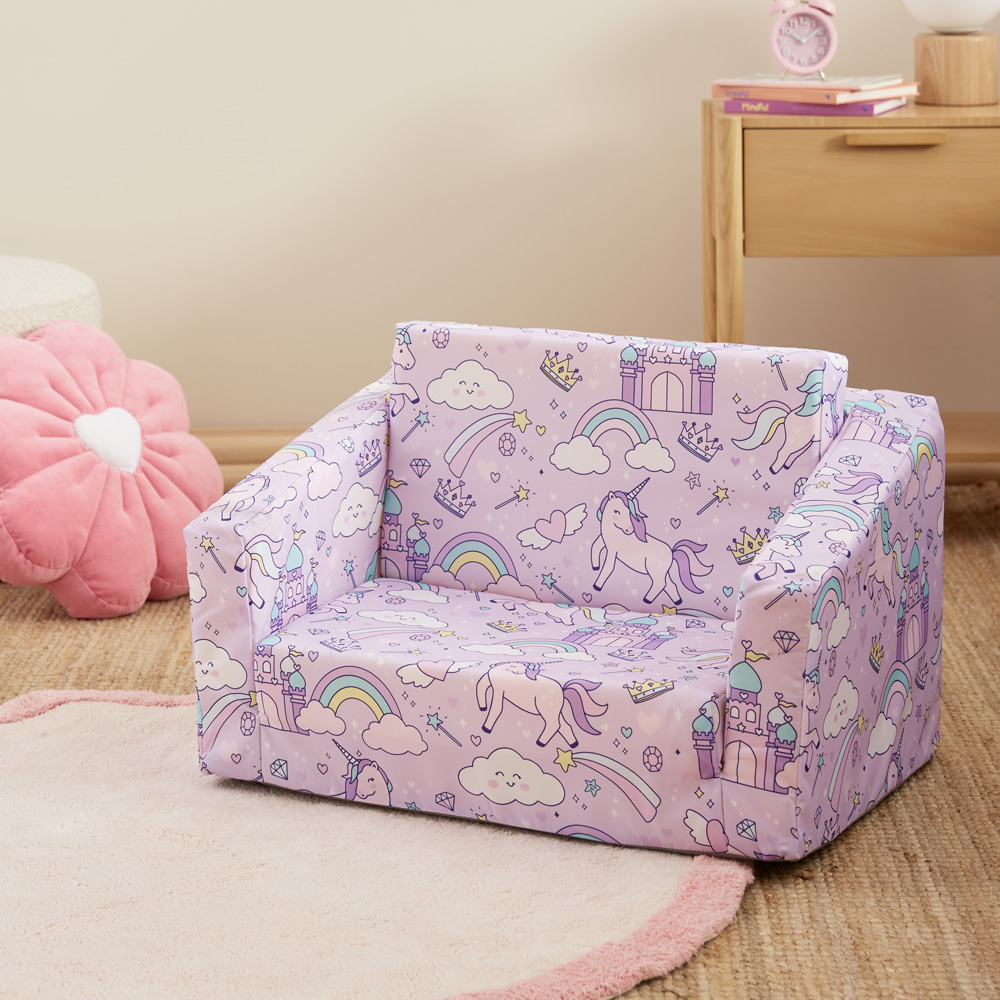 Adairs Kids Unicorn Fantasy Flip Out Sofa Adairs