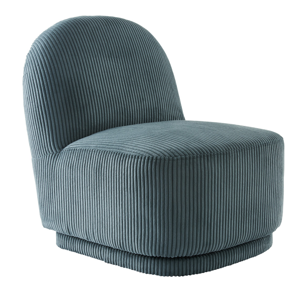 Adairs Kids Kai Ocean Blue Cord Swivel Chair Adairs