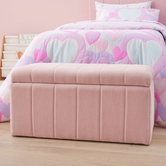 Kennedy Pink Lilac Blanket Box