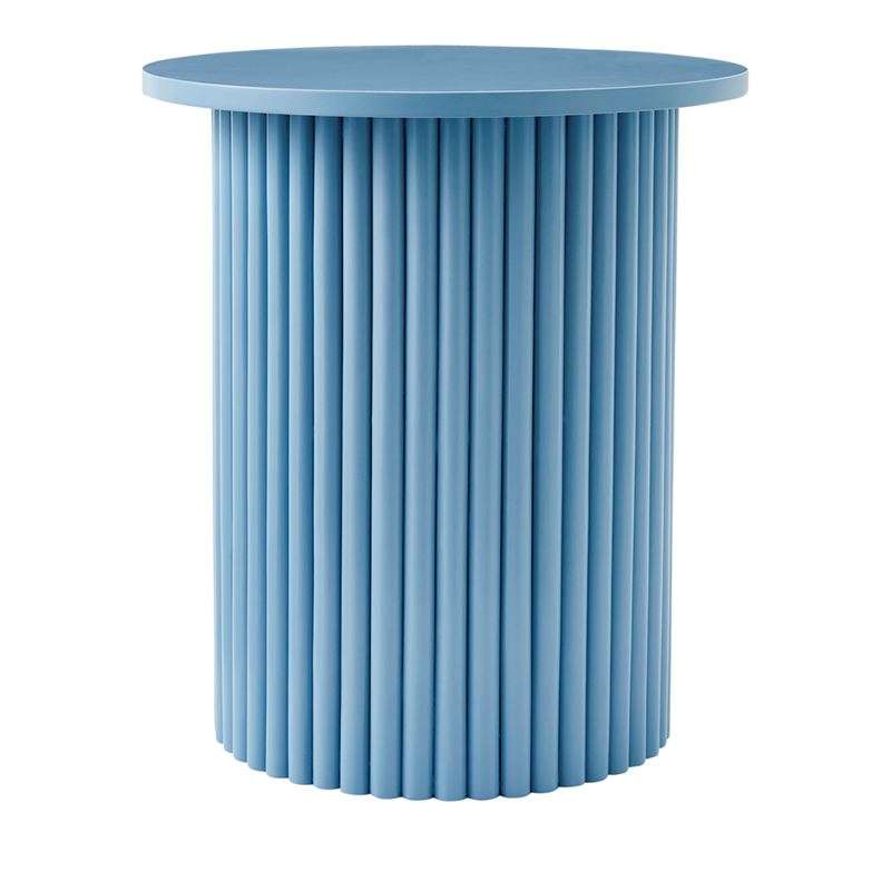 Murphy Blue Round Side Table