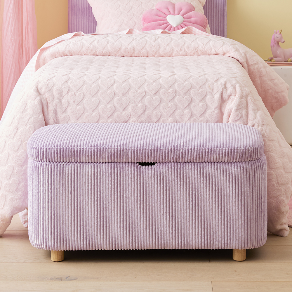 Adairs Kids Blanket Box Adairs Kids Kai Lilac Cord Blanket Box Adairs