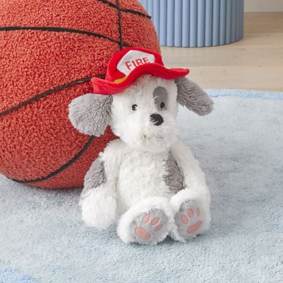 Fire Fighting Pooch White Cuddle Toy