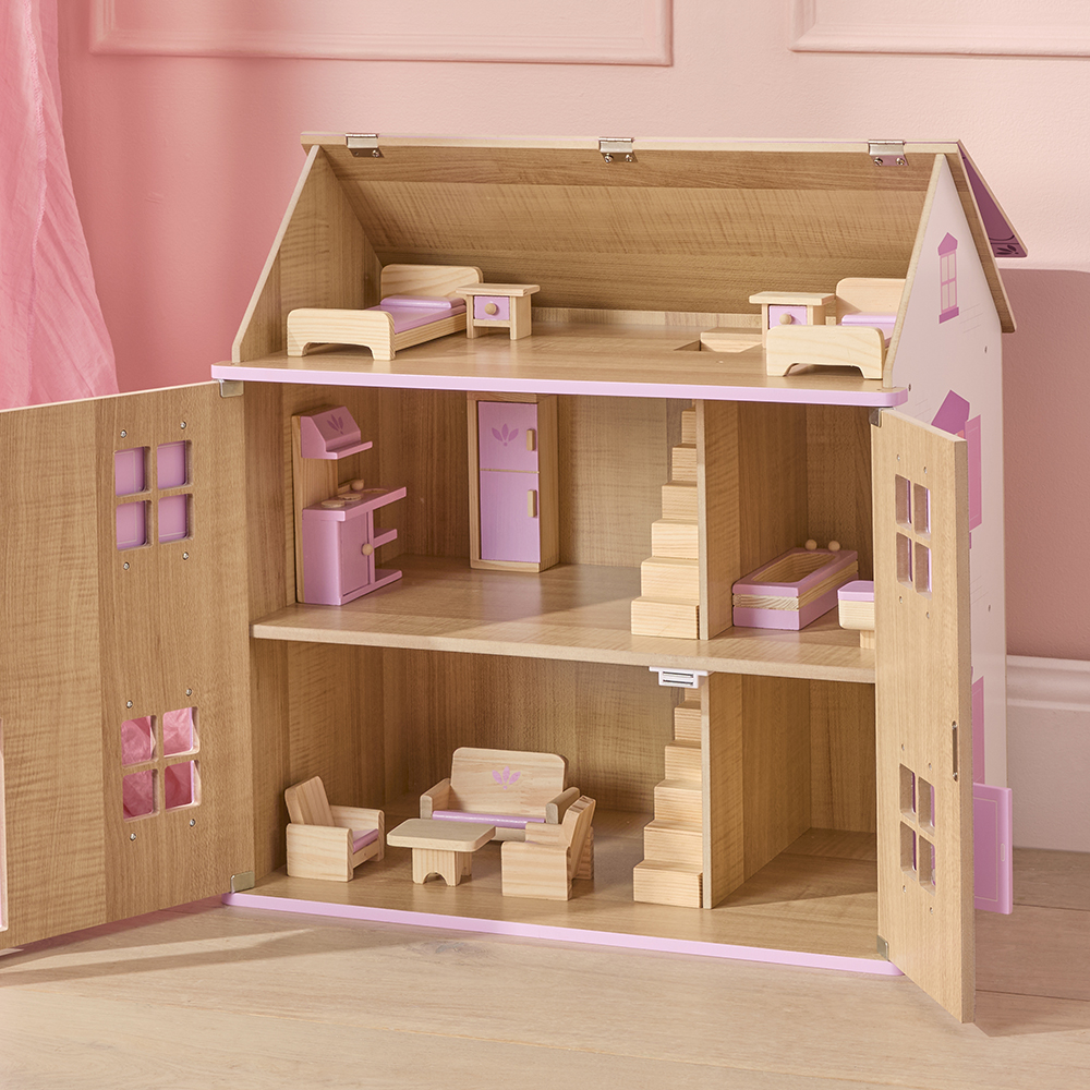 Adairs Kids - Lilly's Lilac Doll House Furniture Set | Adairs
