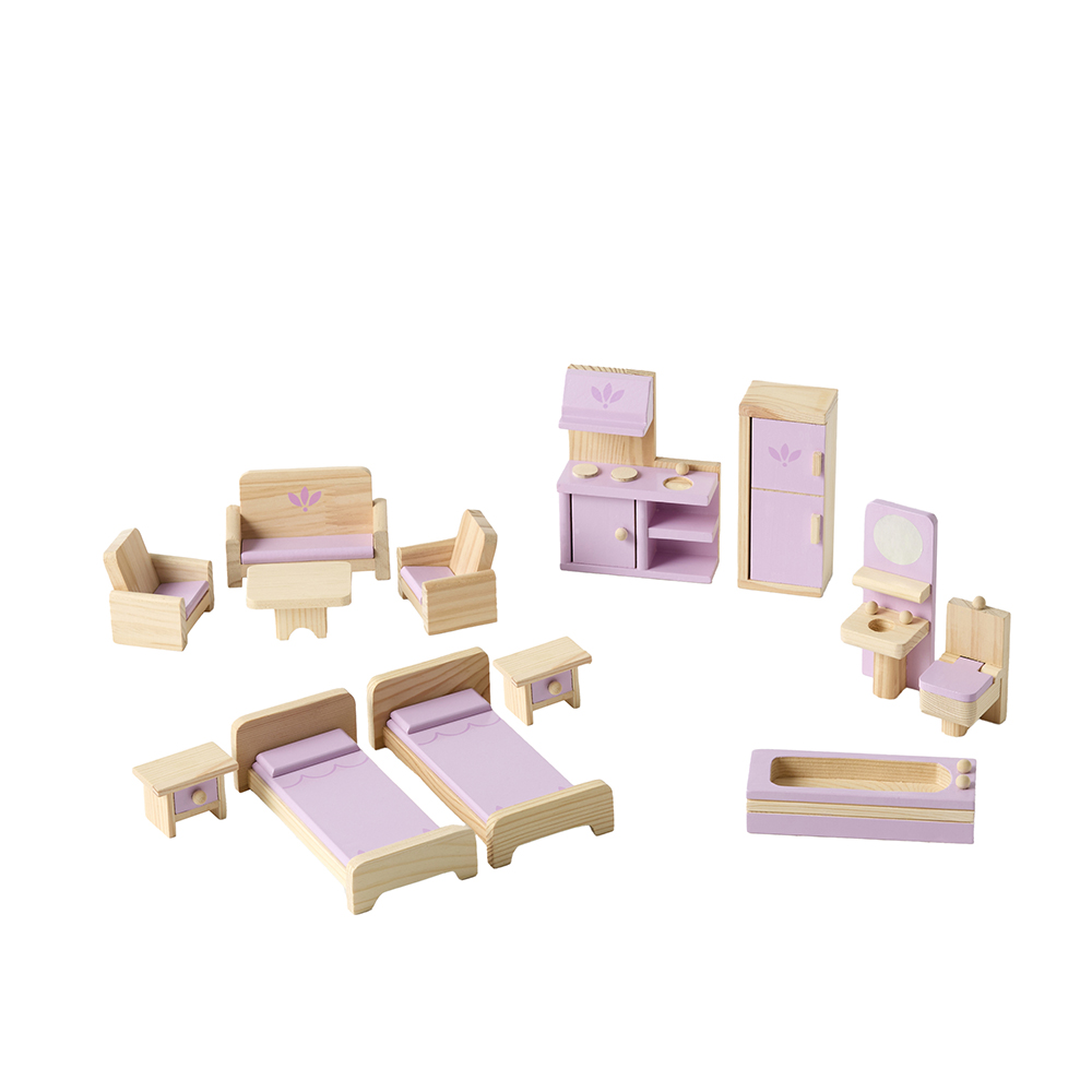Adairs Kids Lilly s Lilac Doll House Furniture Set Adairs