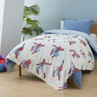 Marvel The Adventures Of Spider-Man Spider Sense Blue Ultra Soft Blanket