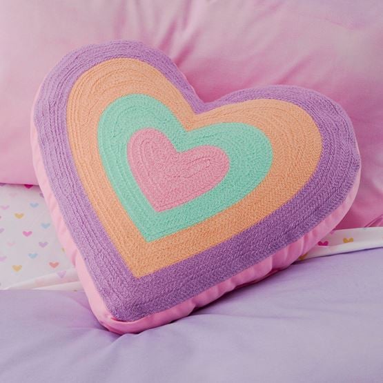 Rainbow Heart Classic Cushion
