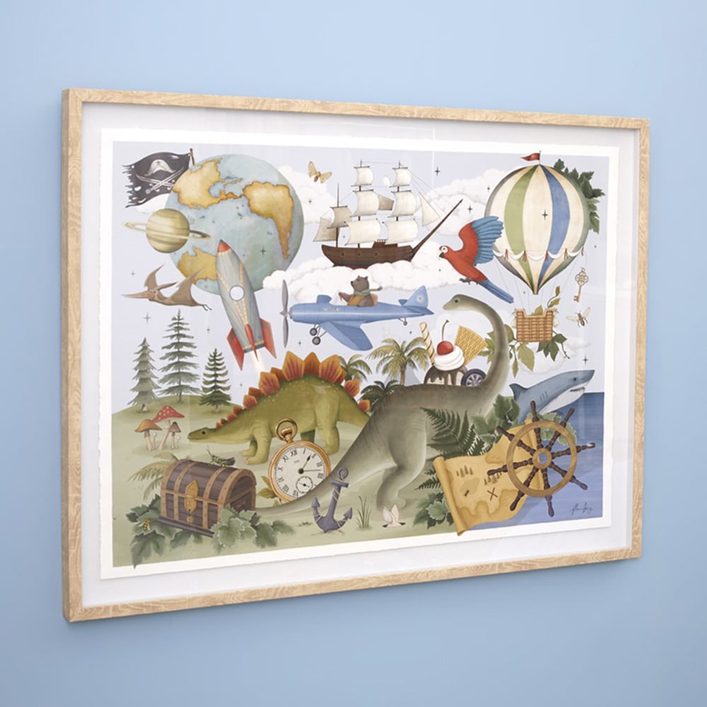 Adairs Kids Fleur Harris Adventureland Wall Art Adairs