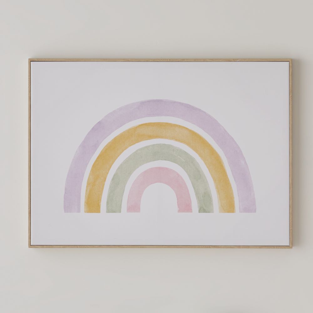 Adairs Kids Rainbow Lilac Wall Art Adairs