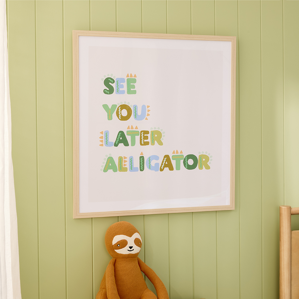 Adairs Kids - See You Later Alligator Wall Art | Adairs