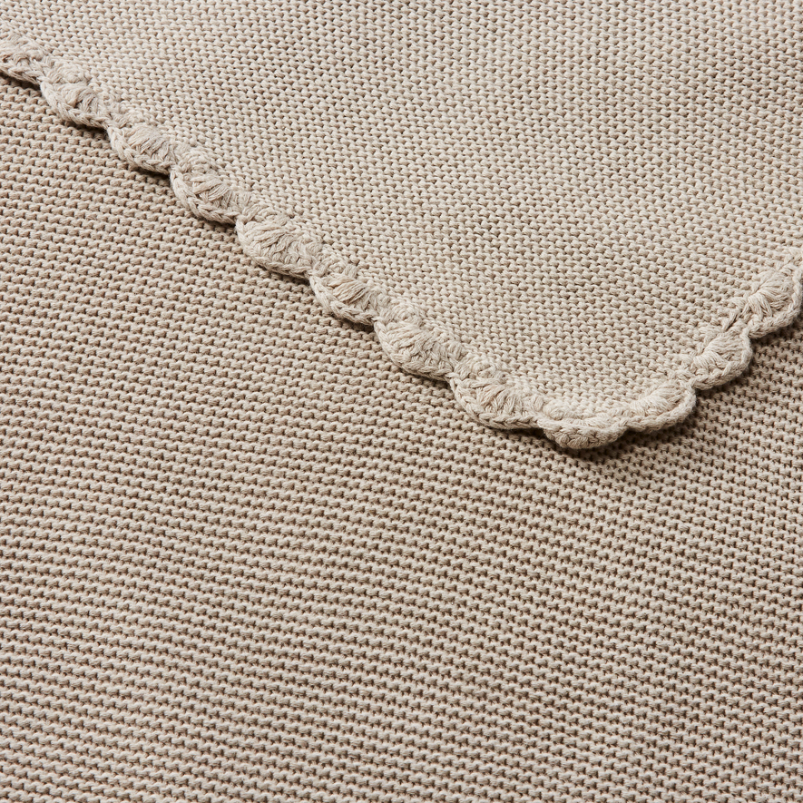 Lennox Natural Organic Cotton Baby Blanket