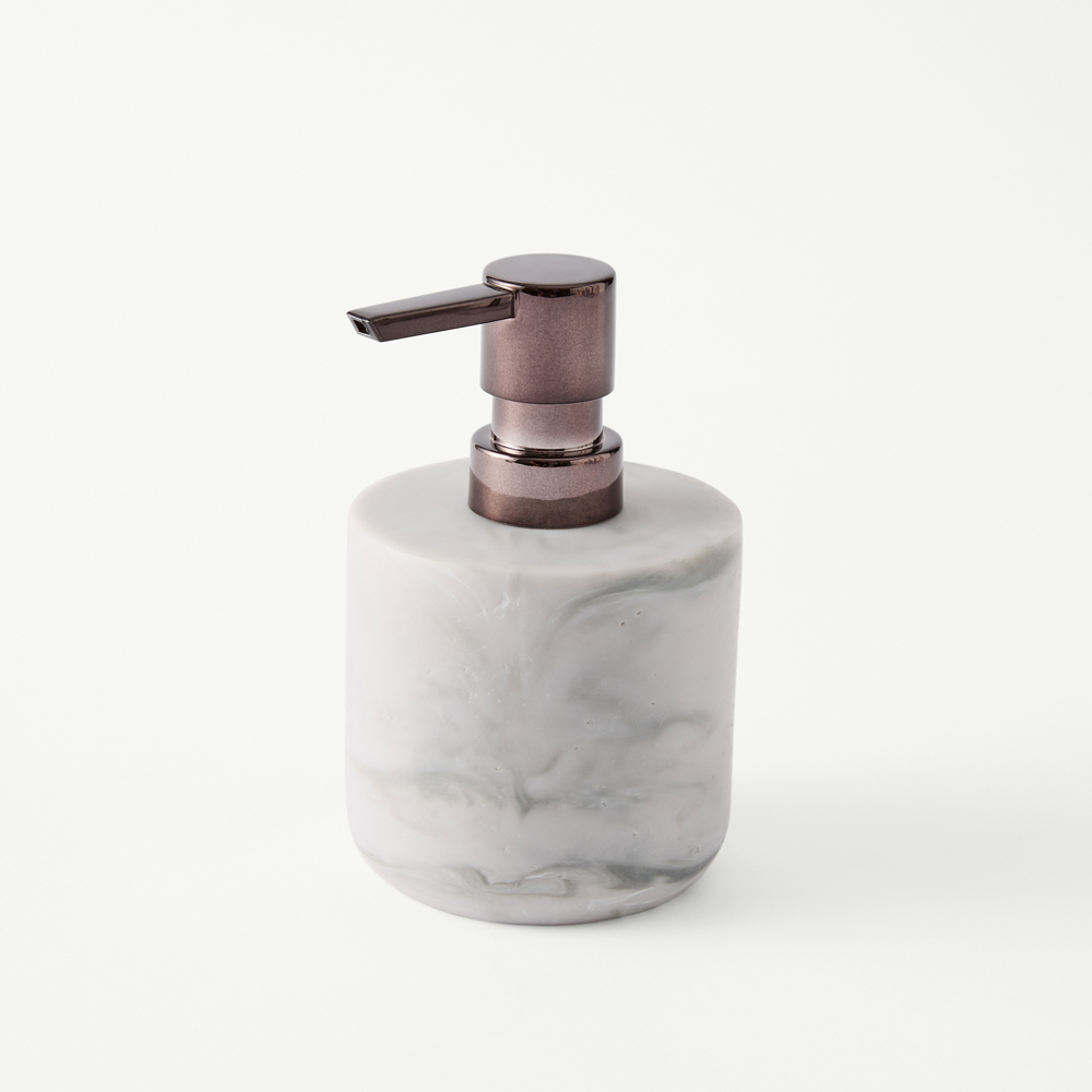Orion Grey Marble Bathroom Accessories | Adairs