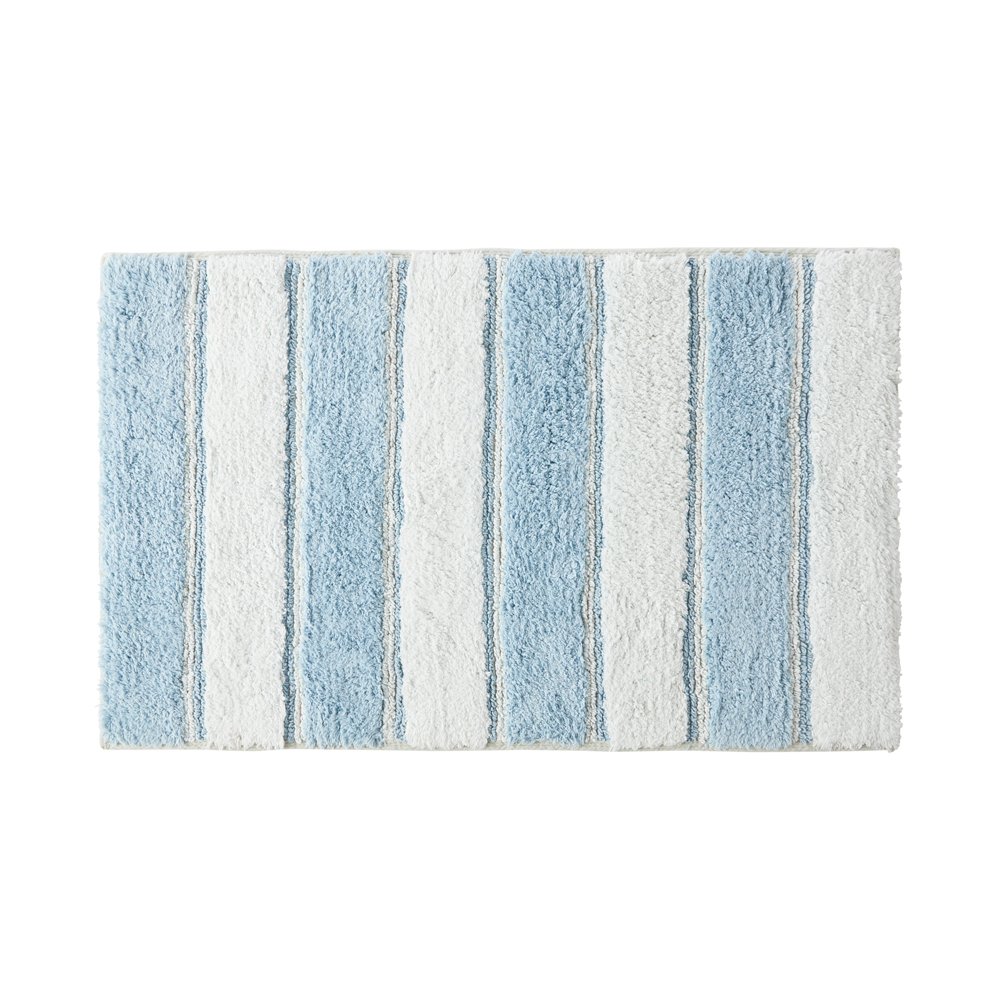 Bethany Stripe Taupe Bath Mat