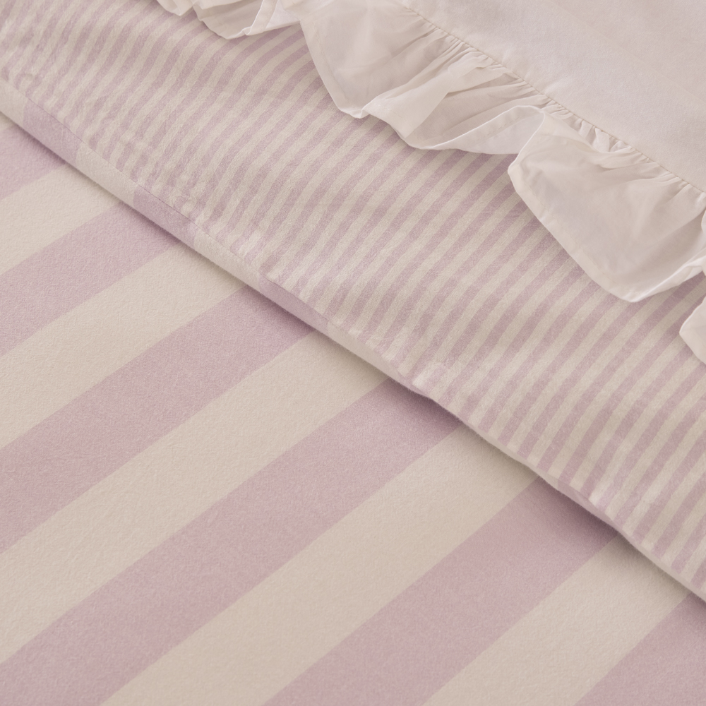 Ruffle Orchid Stripe Quilt Cover Set + Separates