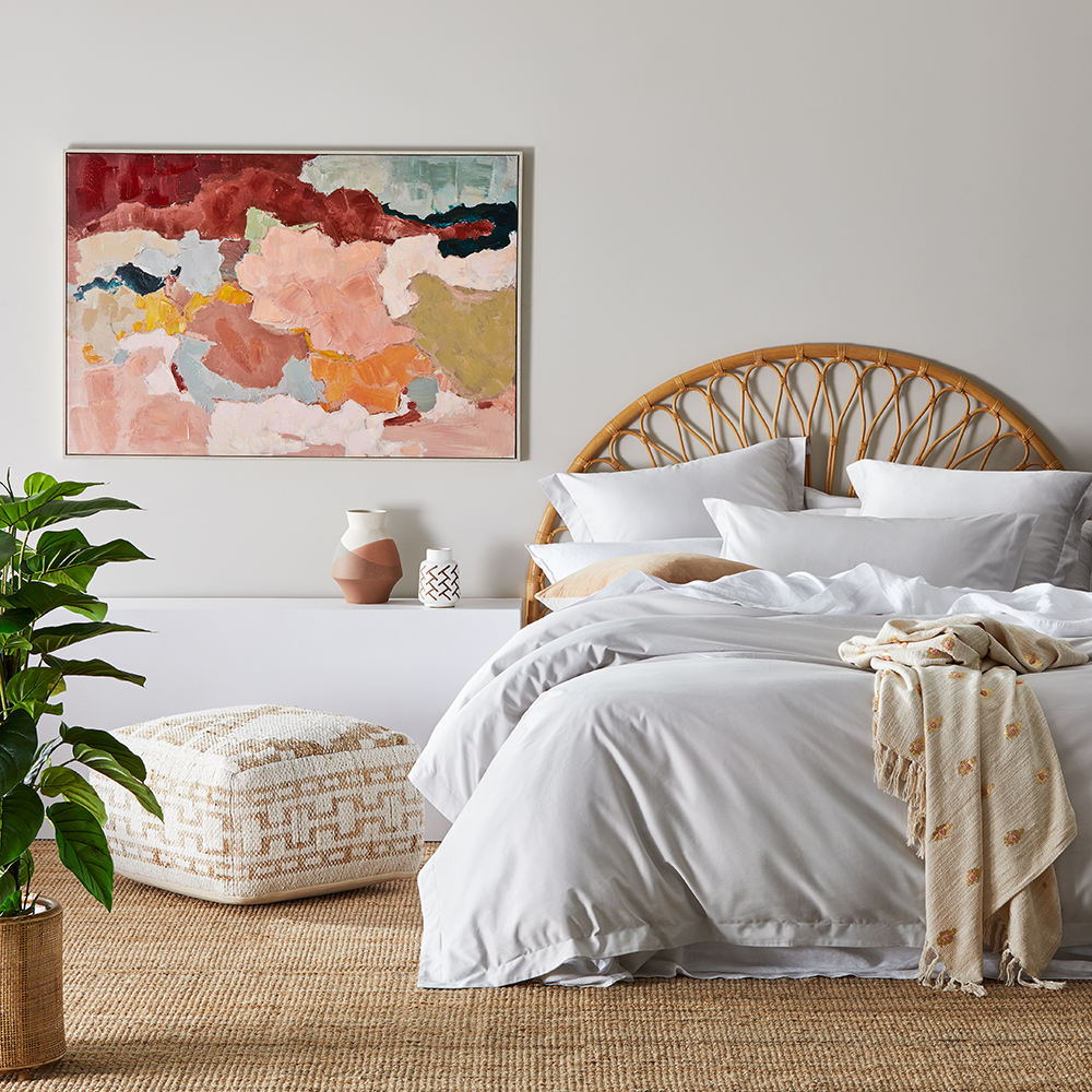 Home Sheets 600tc 600TC Bamboo Cotton Nimbus Cloud Fitted Sheet Separates | Adairs