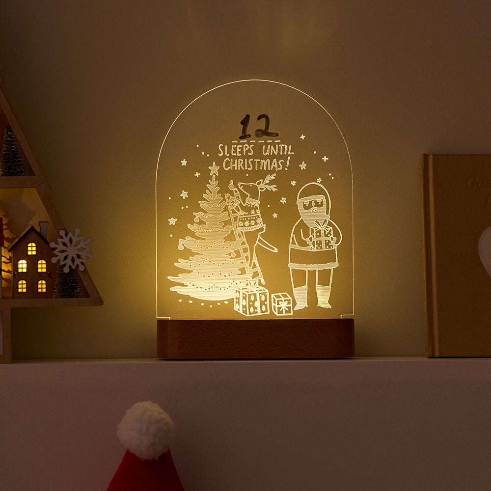 Adairs Kids - Santa Christmas Countdown Light | Adairs