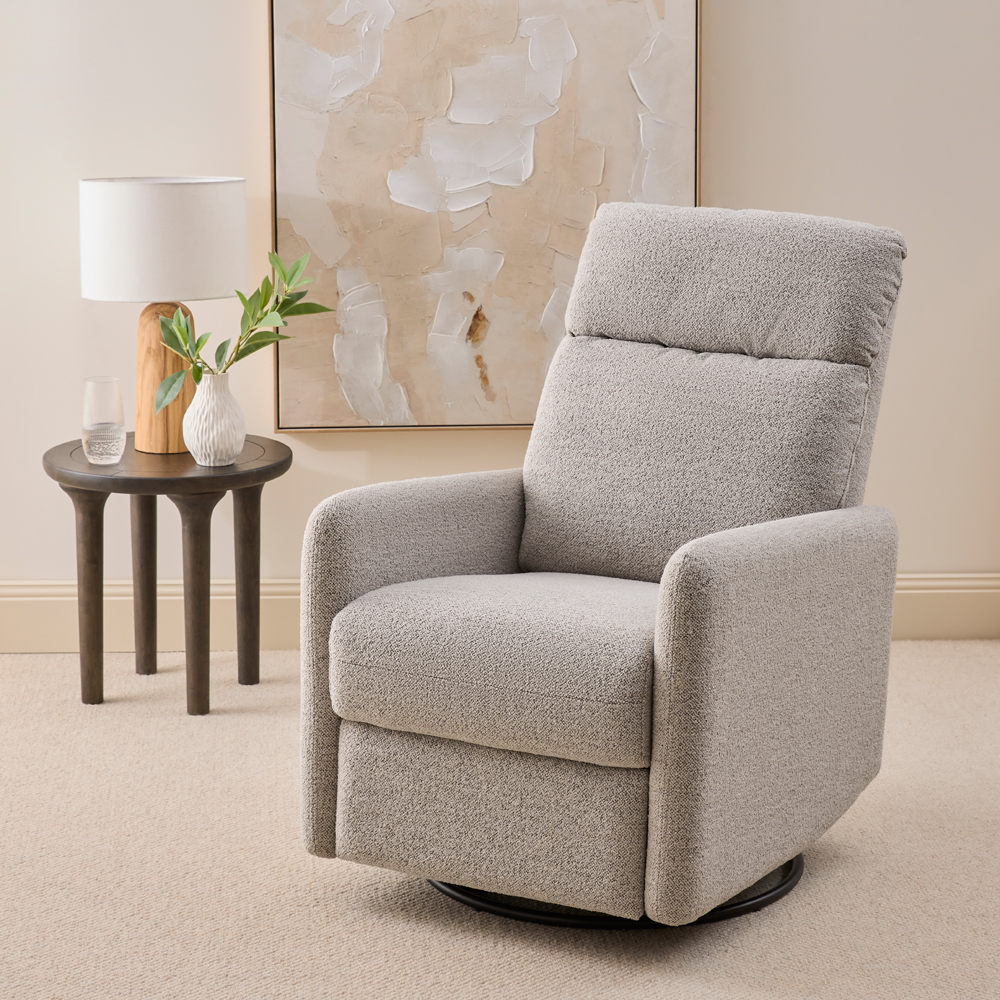 Riley Beige Boucle Recliner Chair | Adairs