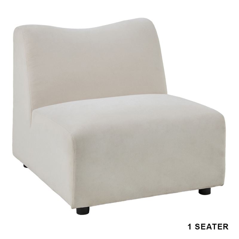 Lola Cream Modular Lounge - Customizable Sofa