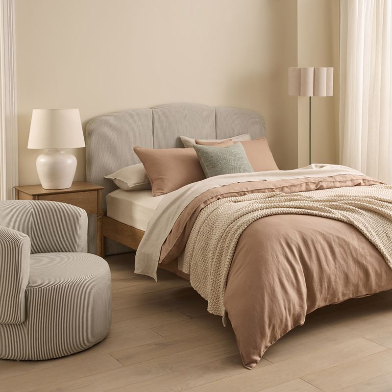 Essay Forest Stripe Bedhead | Stylish Bedroom Upgrade