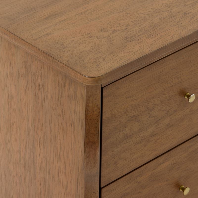 Auburn Walnut 2 Drawer Bedside Table | Stylish & Functional