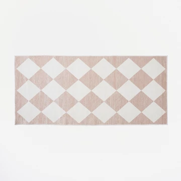 Diamond Pearl Washable Runner
