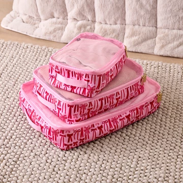 Bow Travel Storage Bags Set of 3
