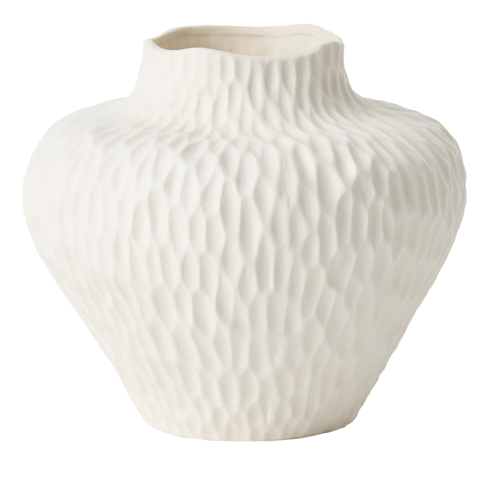 Alvinia Round Vase / White main image 1