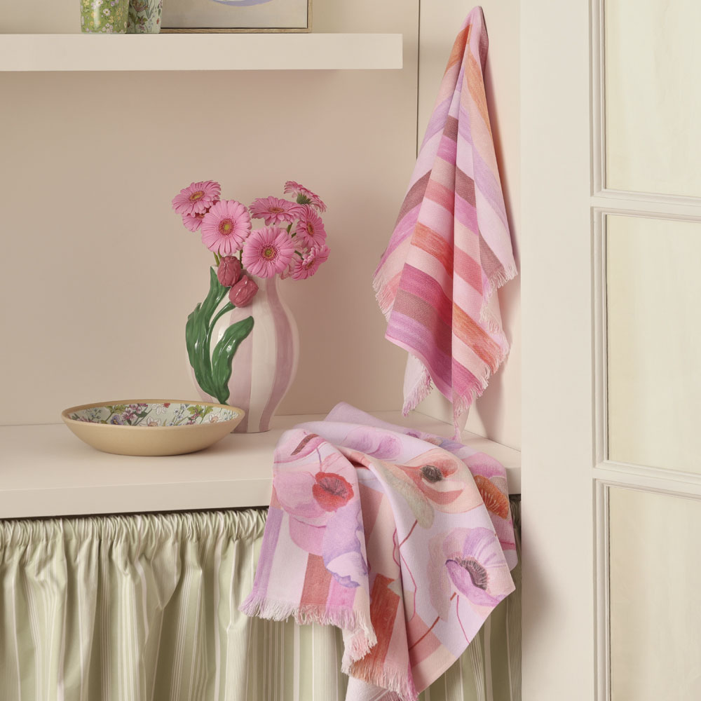 Isla Tan & Blue Tea Towel Pack of 2