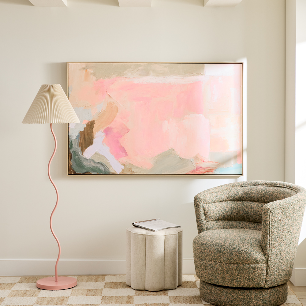 Oasis Pink Lagoon Multi Direct Canvas