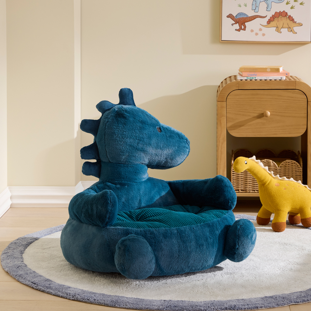 Adairs Kids - Ted T-Rex Blue Cuddle Chair | Adairs