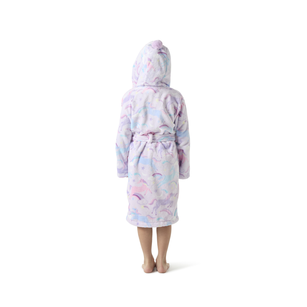 Adairs Kids Rainbow & Unicorns Dressing Gown Adairs