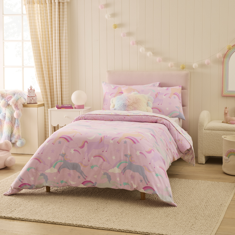 Unicorn Bedding Walmart Bed Sets For Girls Parent's Choice 4-Piece