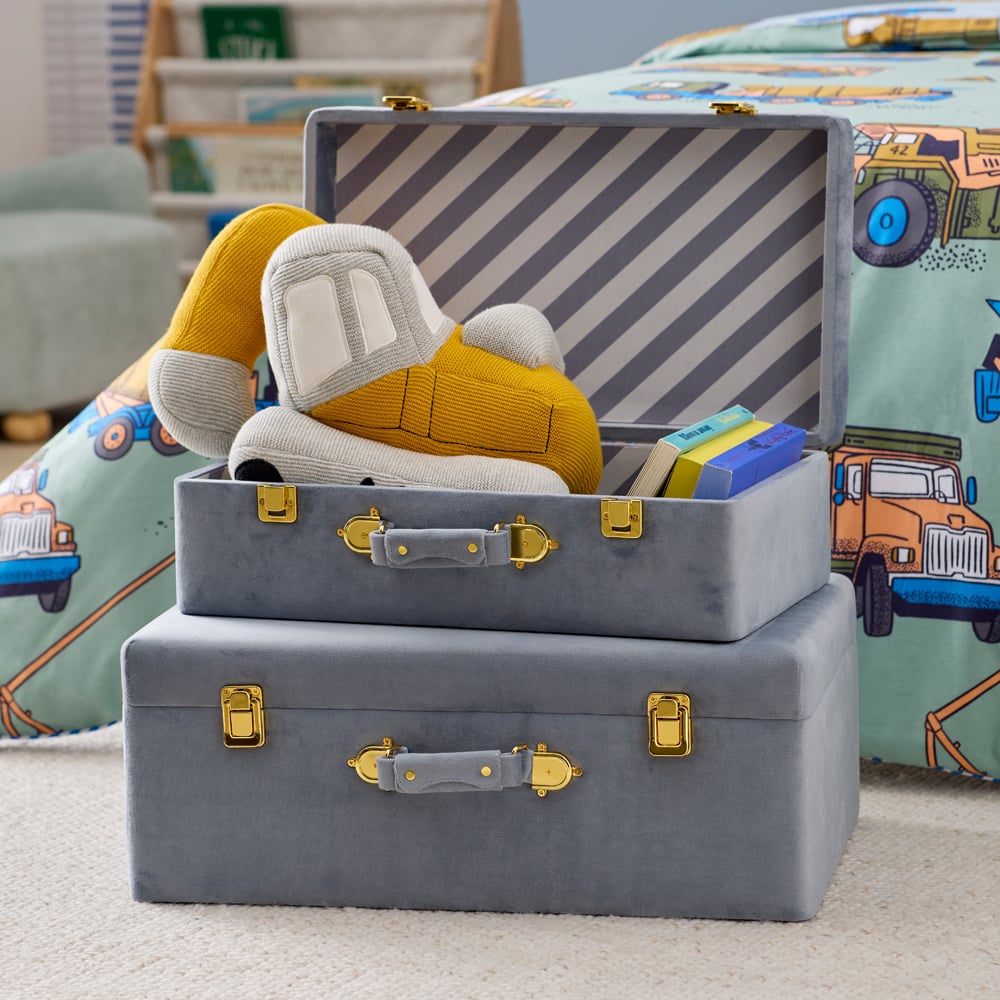 kids suitcase storage