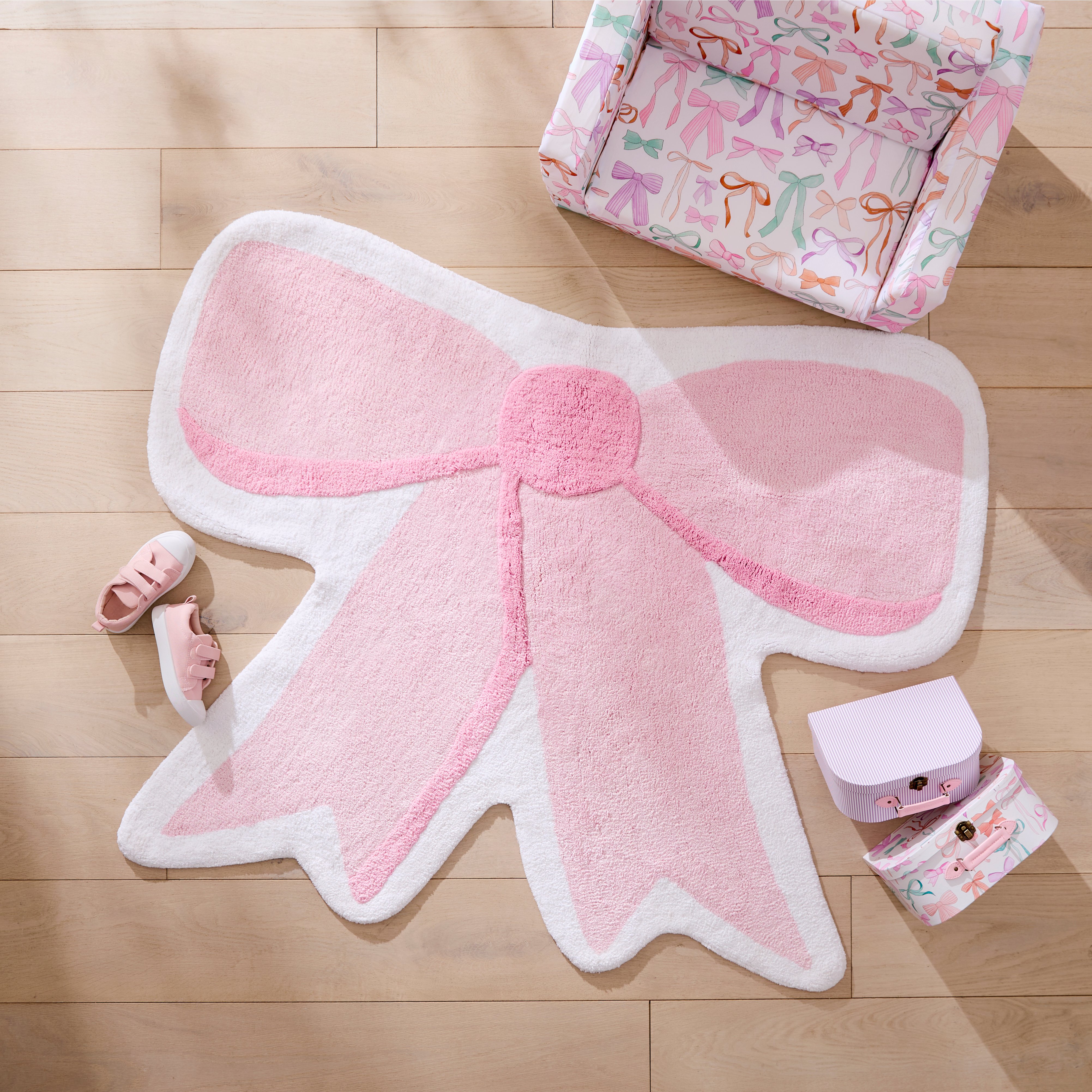 Adairs Kids - Pretty Bow Rug | Adairs