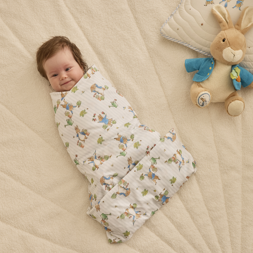 Adairs Kids - Peter Rabbit Muslin Swaddles 2pk | Adairs