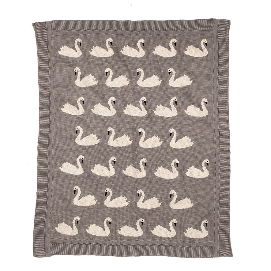 Swan baby blanket new arrivals