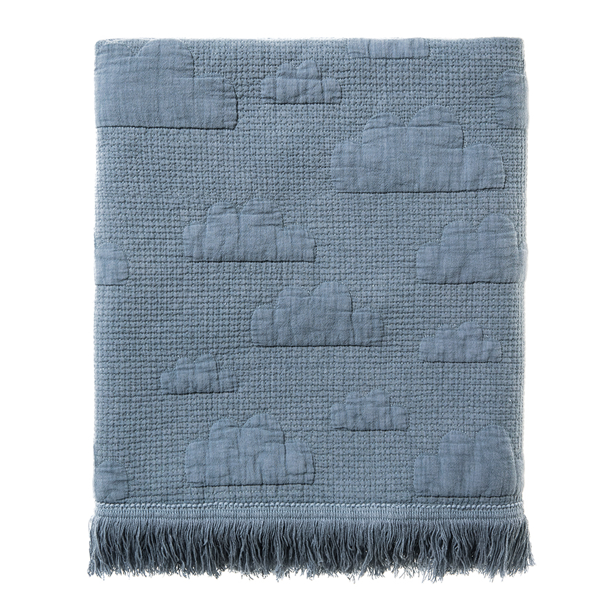 Adairs Baby Cloud Play Blanket Pale Grey Bedroom Blankets