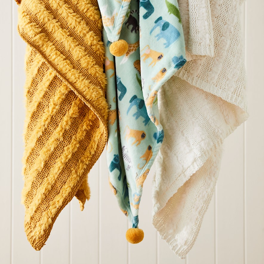 Adairs Kids Ultrasoft Jungle Blanket Adairs