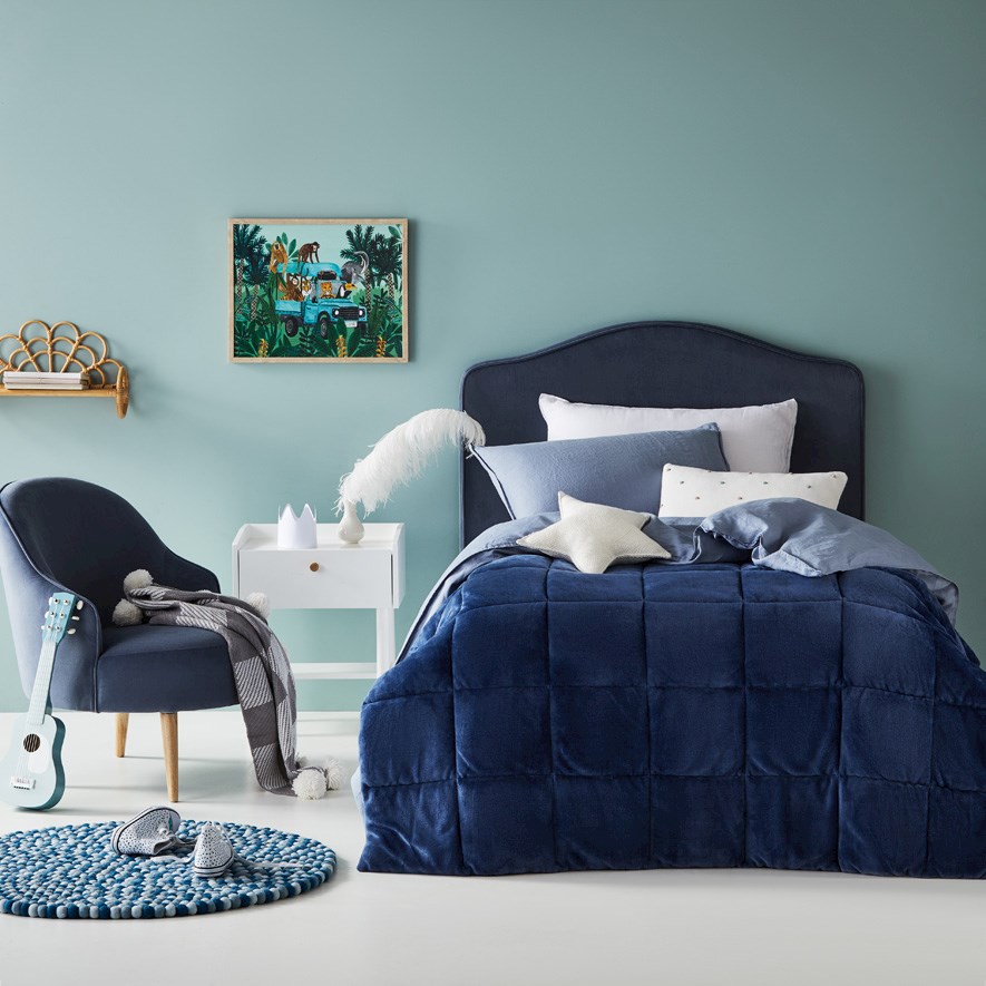 Adairs Kids Super Cuddly Denim Blanket Adairs